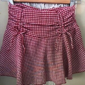 Plaid Red Skort for Kids